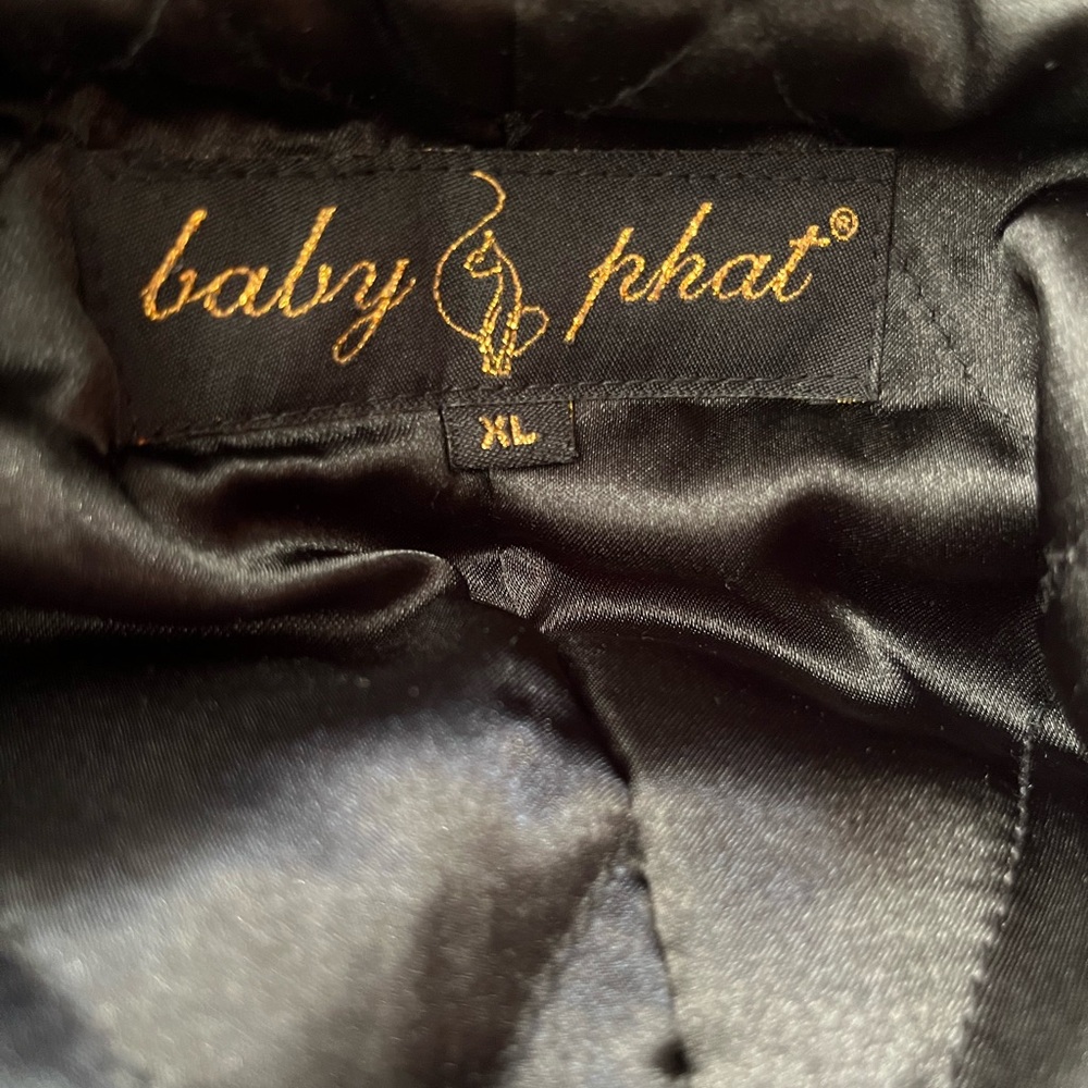 Baby Phat Red and Black Plaid Pea Coat With A Hood - XL - Picture 11 of 13